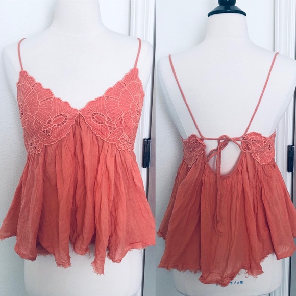Free People Tops - Free People boho floral open back tank top